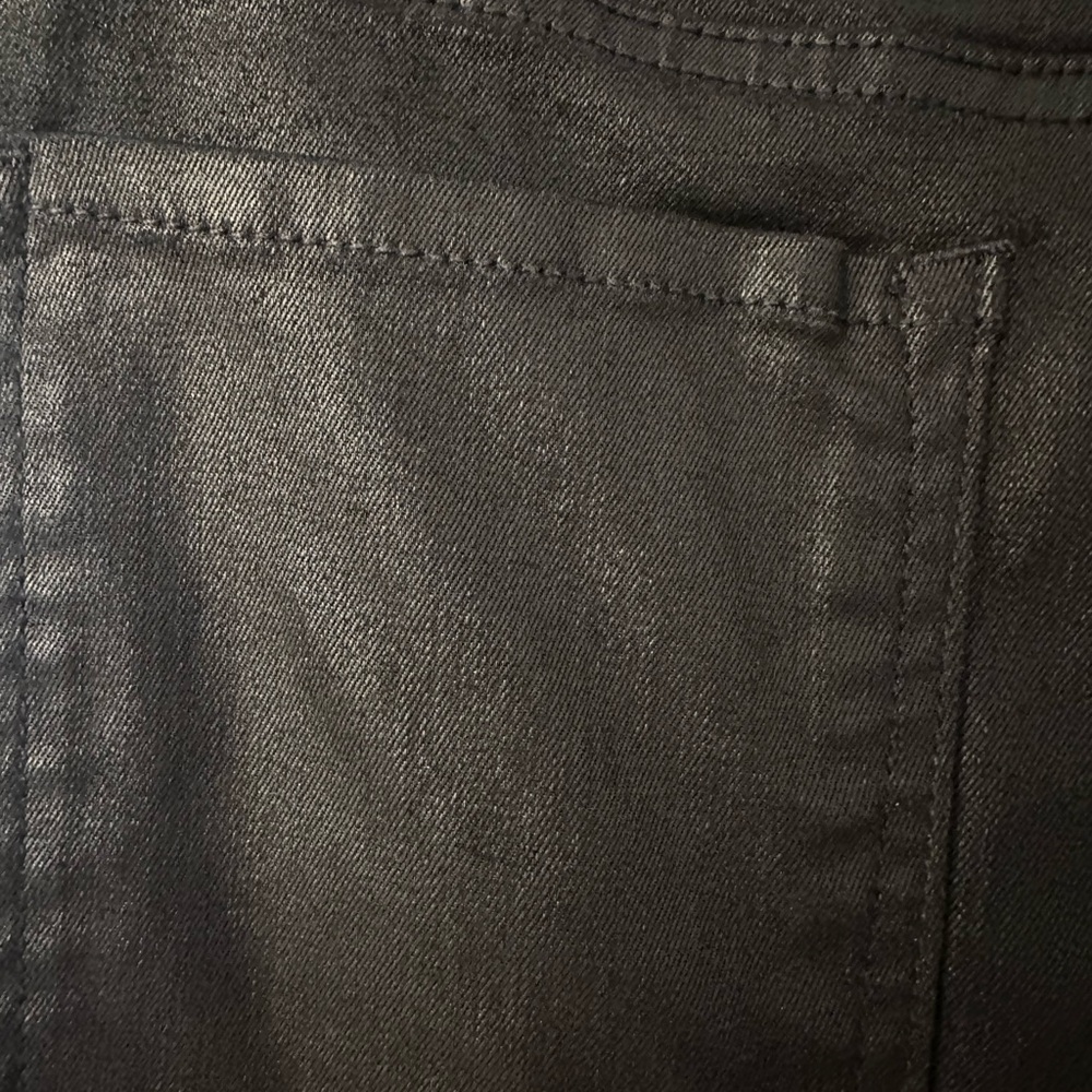 Banana republic black coated stretch jean. - Picture 9 of 11
